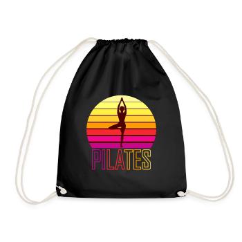 Pilates - Drawstring Bag - black - Front