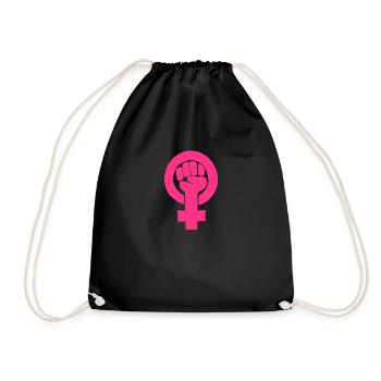 Le poing des femmes Le pouvoir des femmes La journée des femmes Les droits des femmes - Sac de sport léger - noir - Devant