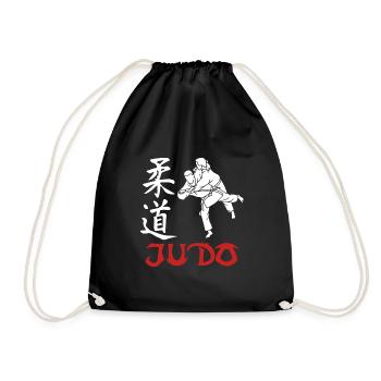 Judo Martial Arts - Drawstring Bag - black - Front