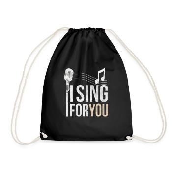 Singer - Drawstring Bag - black - Front