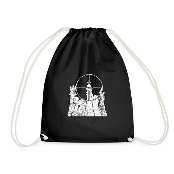Chess scoring tournament king - Drawstring Bag - black - Front