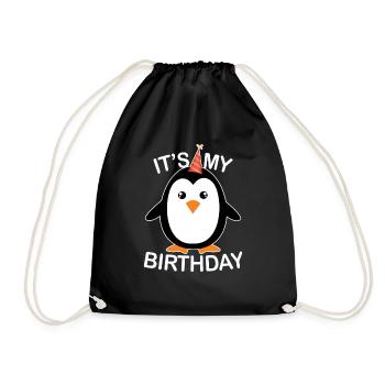 Its My Birthday Penguin - Sac de sport léger - noir - Devant