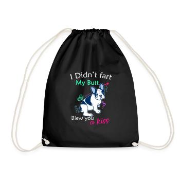 Boston Terrier Mom Geschenk Ich habe Boston nicht gefoßt - Turnbeutel - Schwarz - Vorne