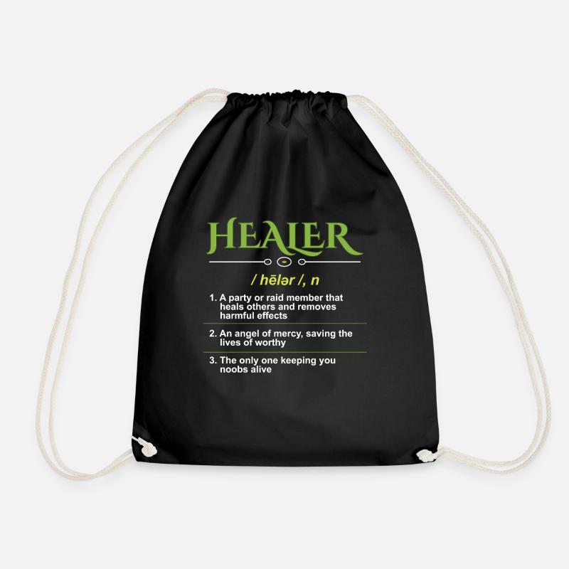 Heiler Definition Gamer - Turnbeutel - Schwarz
