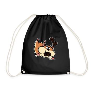 Kaffee Hamster - Turnbeutel - Schwarz - Vorne