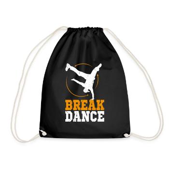 Breakdance hip hop appui renversé bboying - Sac de sport léger - noir - Devant