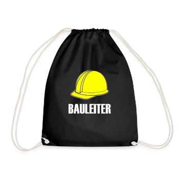 Bauleiter - Turnbeutel - Schwarz - Vorne