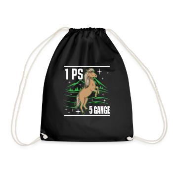 cheval Islande - Sac de sport léger - noir - Devant