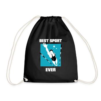natation - Sac de sport léger - noir - Devant