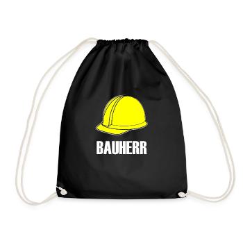 BAUHERR - Turnbeutel - Schwarz - Vorne