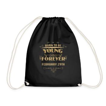 29 février anniversaire le jour de la commutation - Sac de sport léger - noir - Devant