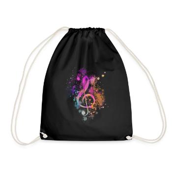 Clef composer - Drawstring Bag - black - Front