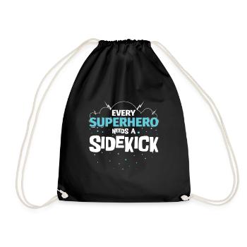 Chaque super-héros a besoin d'un acolyte - Sac de sport léger - noir - Devant