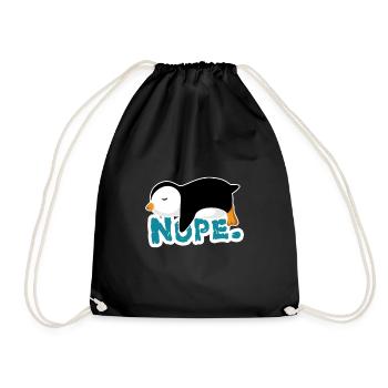 Nope Penguin Zookeeper Penguin propriétaire cadeau - Sac de sport léger - noir - Devant