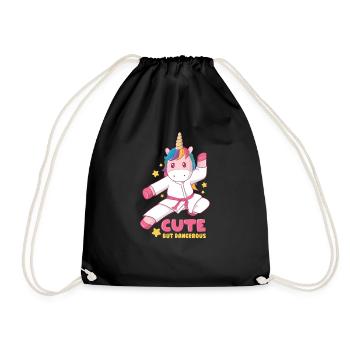 mignon mais dangereux - Sac de sport léger - noir - Devant