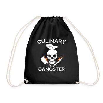 Chemise culinaire gangster chefs et cuisiniers - Sac de sport léger - noir - Devant