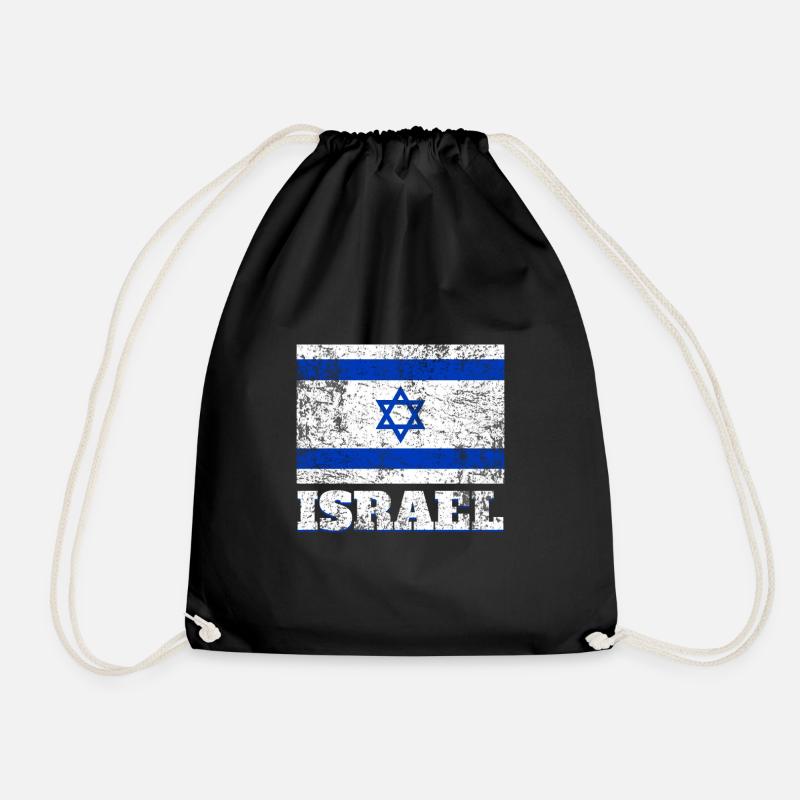 Israel Flagge - Turnbeutel - Schwarz