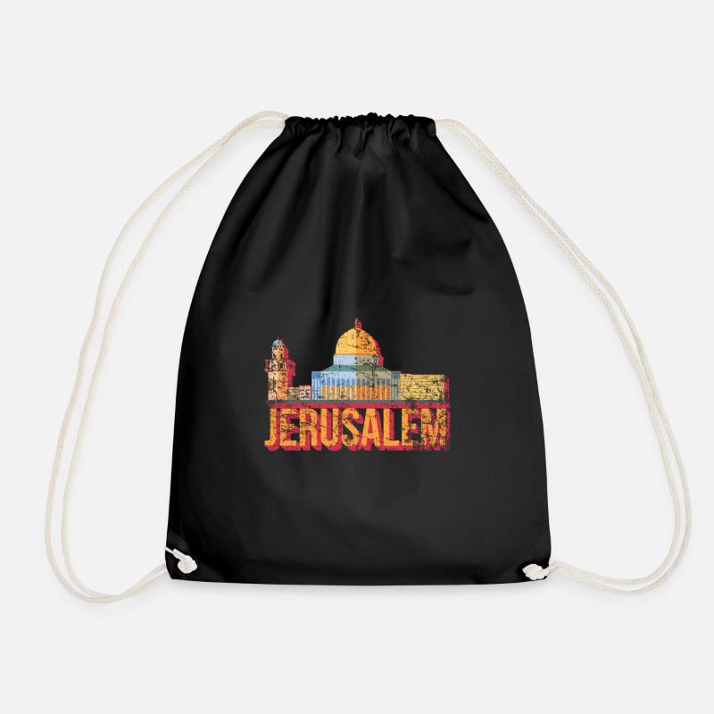 Jerusalem - Turnbeutel - Schwarz