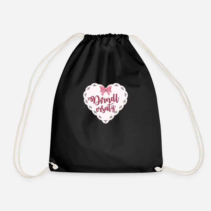Dirndl Ersatz - Turnbeutel - Schwarz