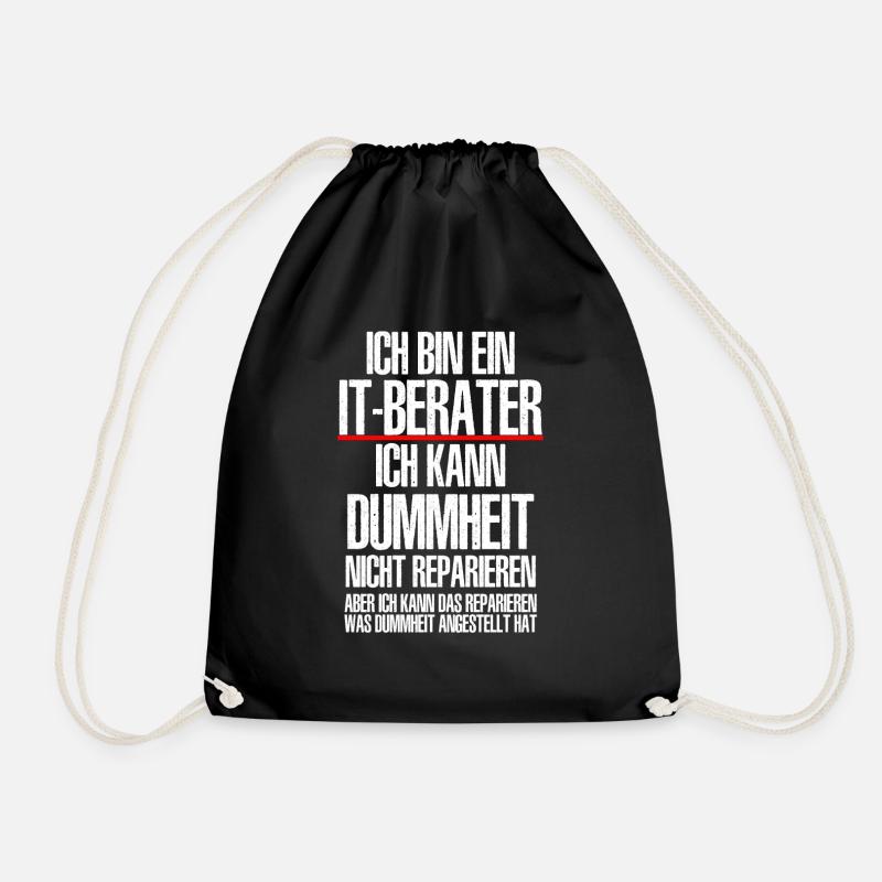 Ich Bin Ein IT BERATER Informatik Informatiker - Turnbeutel - Schwarz