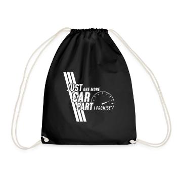 Car - Drawstring Bag - black - Front