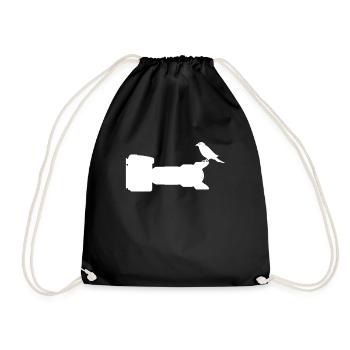 Photographe photographie photographie oiseau - Sac de sport léger - noir - Devant