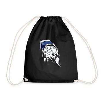 Chalk Bag Rock Climbing Gift Print Climber - Drawstring Bag - black - Front