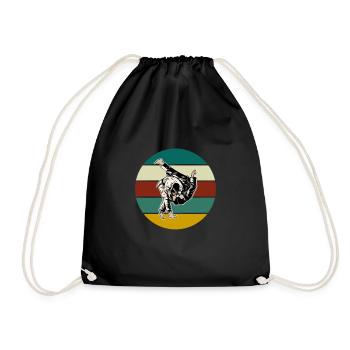 Judo Fighter Judoka - Drawstring Bag - black - Front