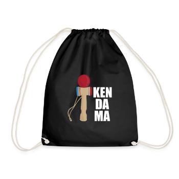 Kendama - Turnbeutel - Schwarz - Vorne