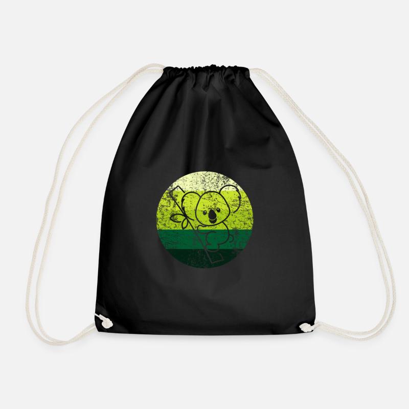 Koala bear - Drawstring Bag - black