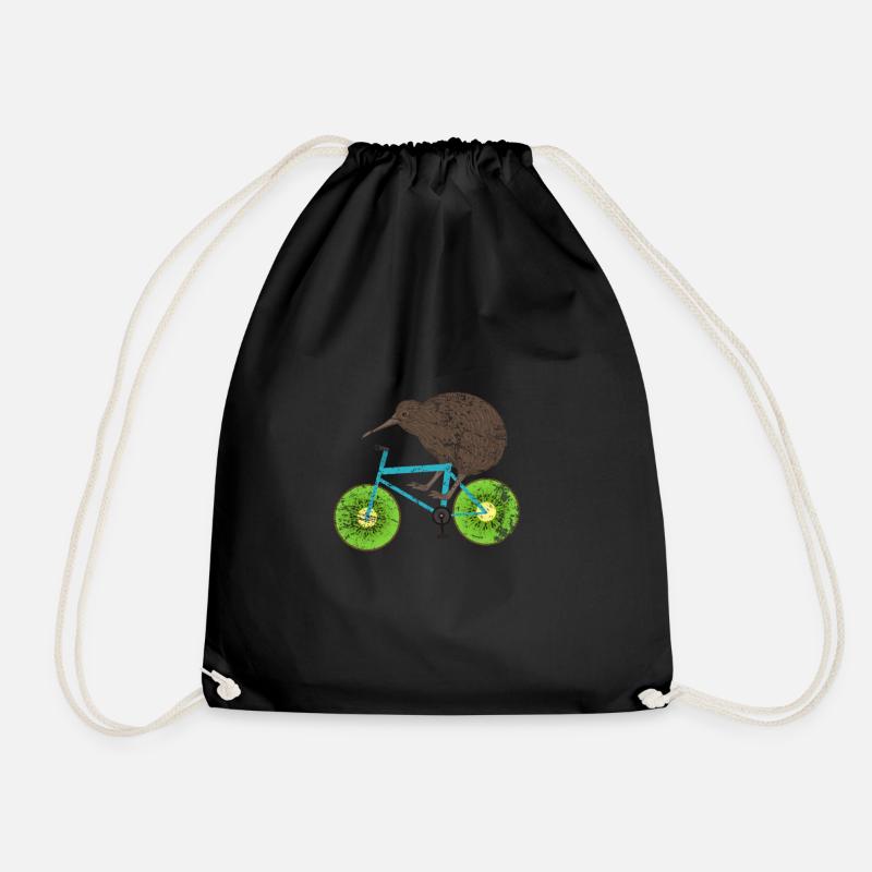 Neuseeland Kiwi - Turnbeutel - Schwarz