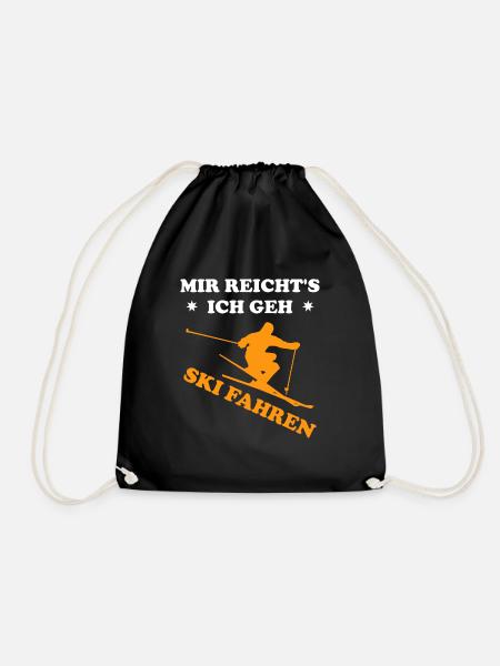 Mir Reichts Ich Geh Ski Fahren - Turnbeutel - Schwarz