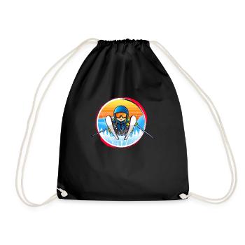 Skieur Professionnel Pistensau Ski Vacation Humour Drôle - Sac de sport léger - noir - Devant