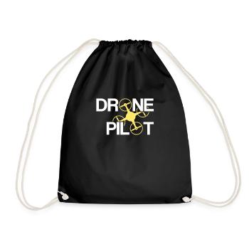 Pilote de drone | Drone pilot drone drone race - Sac de sport léger - noir - Devant
