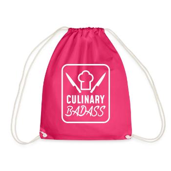cook - Drawstring Bag - fuchsia - Front