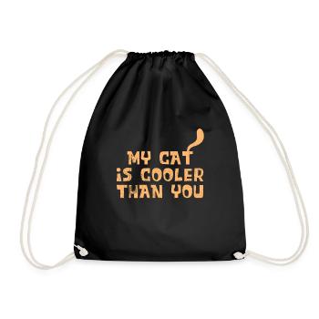 mon chat est plus cool que toi - Sac de sport léger - noir - Devant