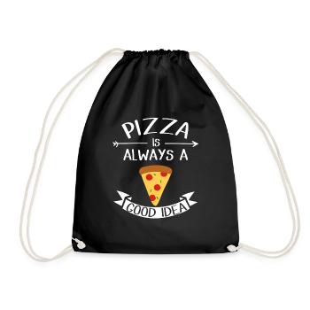 pizza - Sac de sport léger - noir - Devant