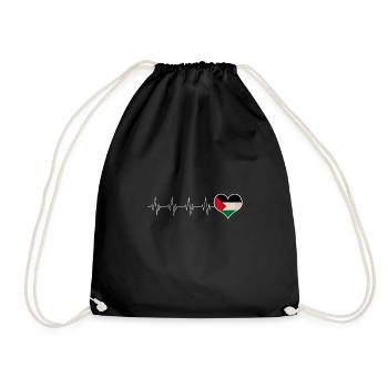 Palestine Heart Freedom - Sac de sport léger - noir - Devant