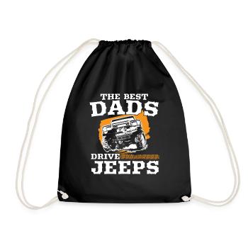The best dad drive jeeps father’s day shirt - Sac de sport léger - noir - Devant
