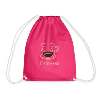 Café café expresso du matin - Sac de sport léger - fuchsia - Devant