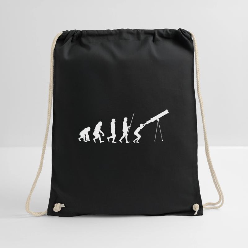 Astronomer evolution Drawstring Bag
