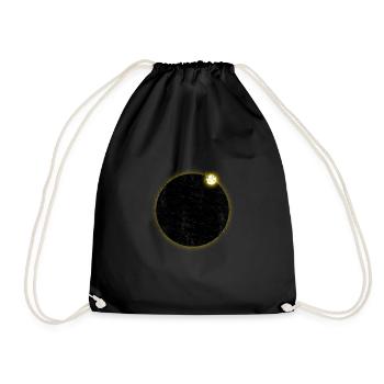 Planète astronomie du système solaire - Sac de sport léger - noir - Devant