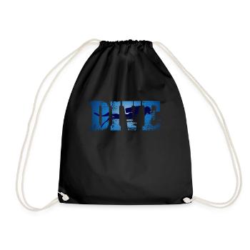 Plongée sous-marine drôle et plongée en apnée - Sac de sport léger - noir - Devant