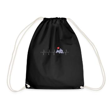 Battement de coeur d'un koala - Sac de sport léger - noir - Devant