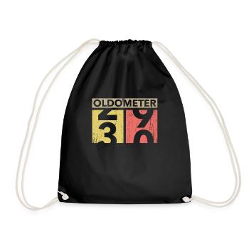 30th birthday - Drawstring Bag - black - Front