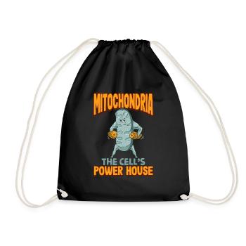 Cadeau de professeur de biologie cellulaire des mitochondries - Sac de sport léger - noir - Devant