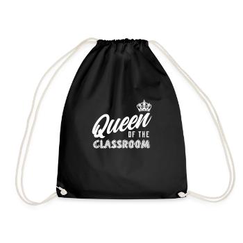 teacher - Drawstring Bag - black - Front