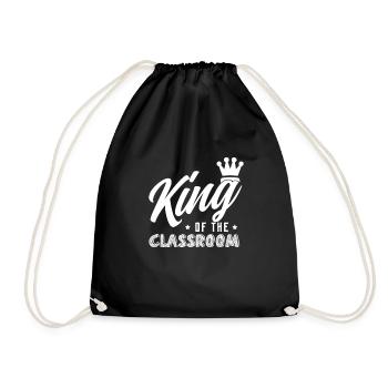 teacher - Drawstring Bag - black - Front