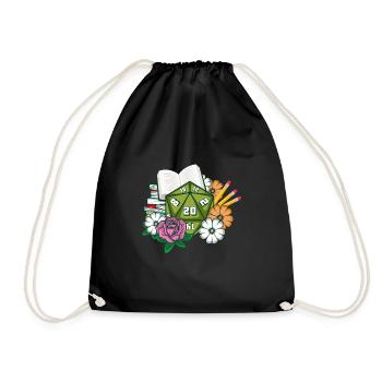 Cadeau de joueur fantasy fantasy dés - Sac de sport léger - noir - Devant