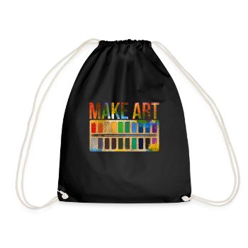 Cadeau d'artiste - Sac de sport léger - noir - Devant